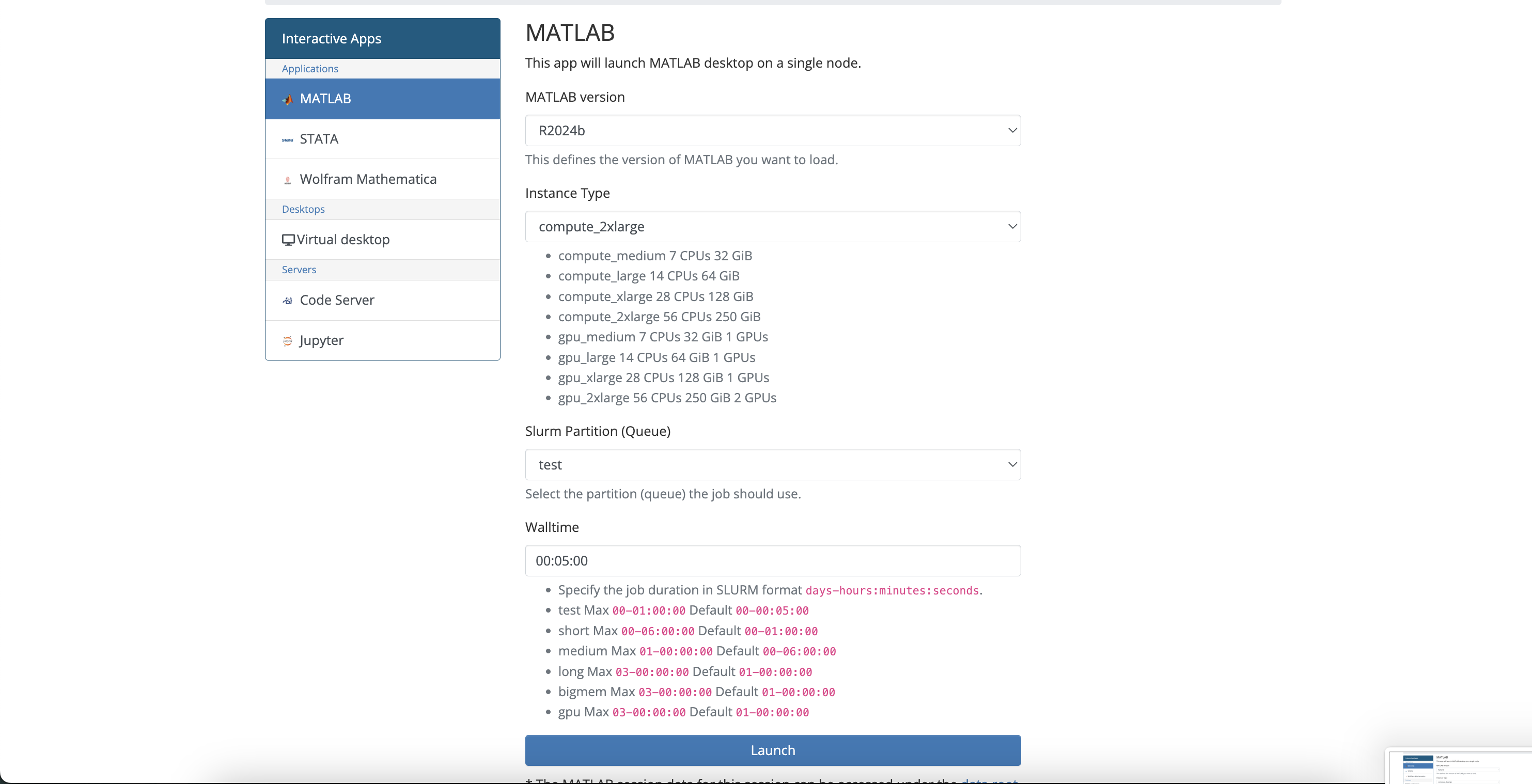 Matlab Launch Process